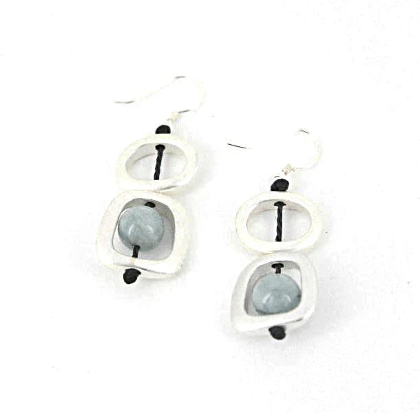 Silver Geometric Earrings