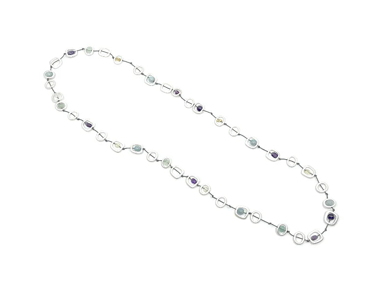 Silver Geometric Necklace