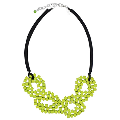 Lime Elyse Beaded Necklace