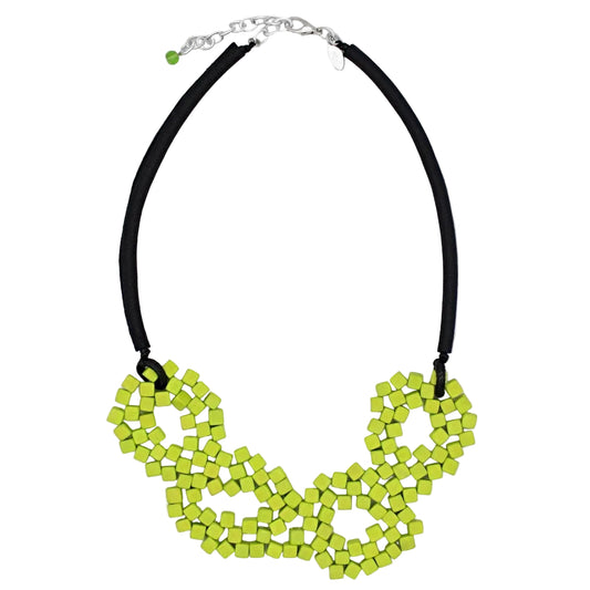 Lime Elyse Beaded Necklace