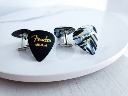 Guitar Pick Cufflinks