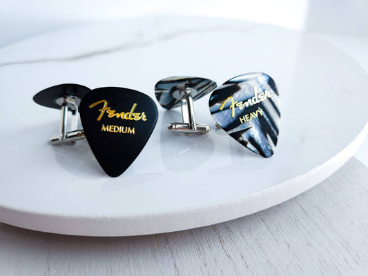 Guitar Pick Cufflinks