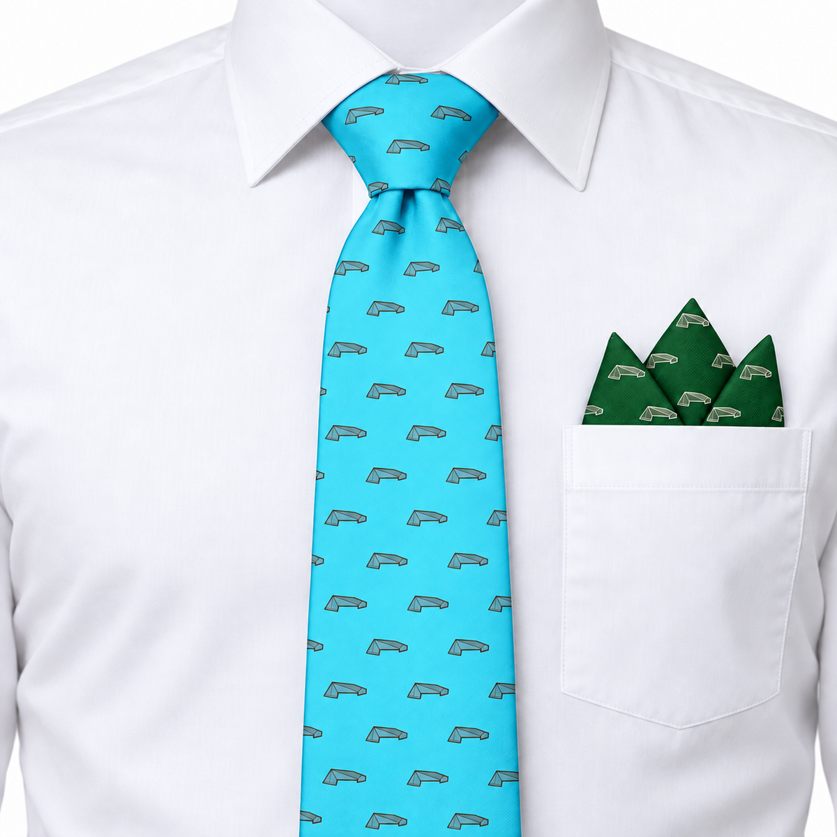 Tie and Pocket Square Combo