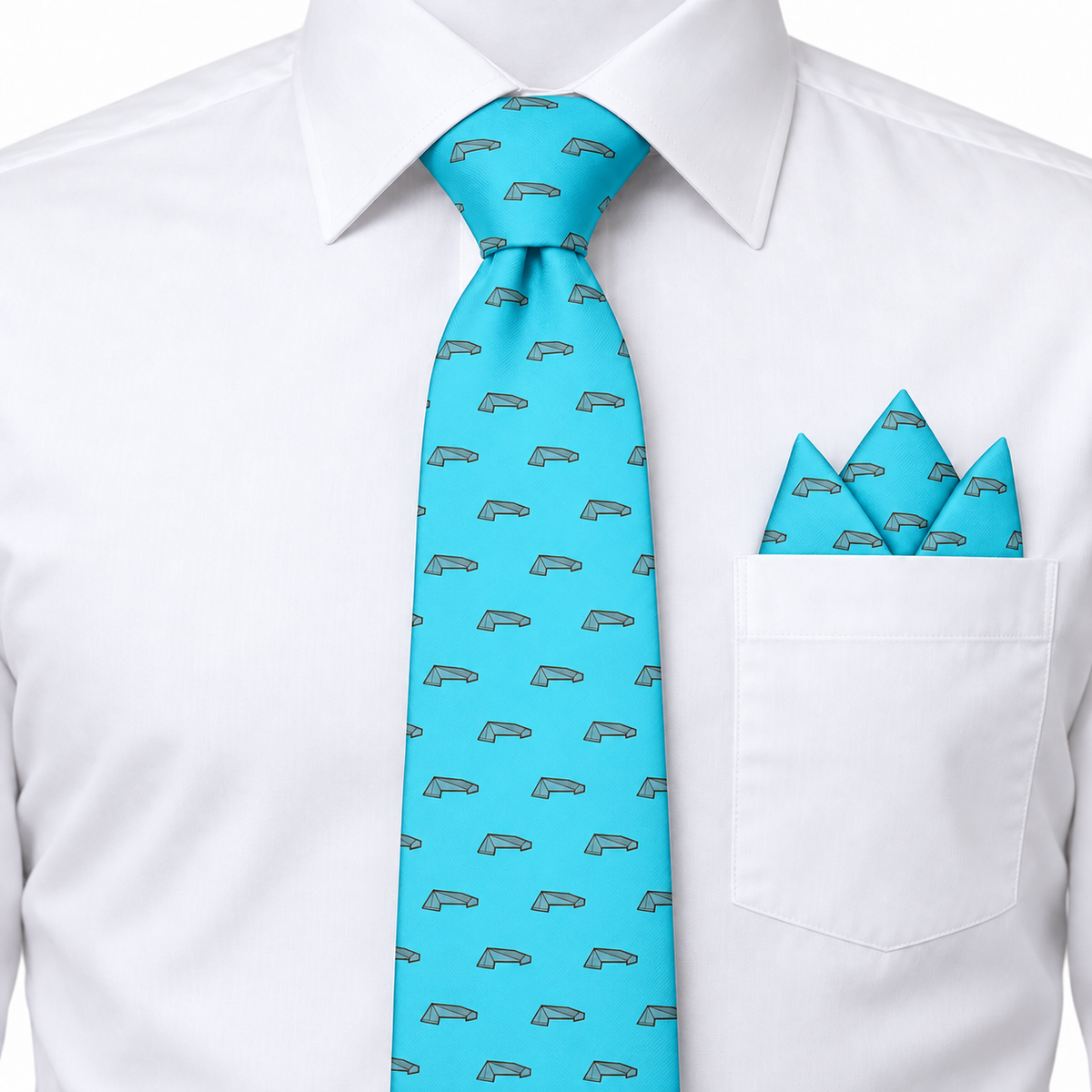 Tie and Pocket Square Combo