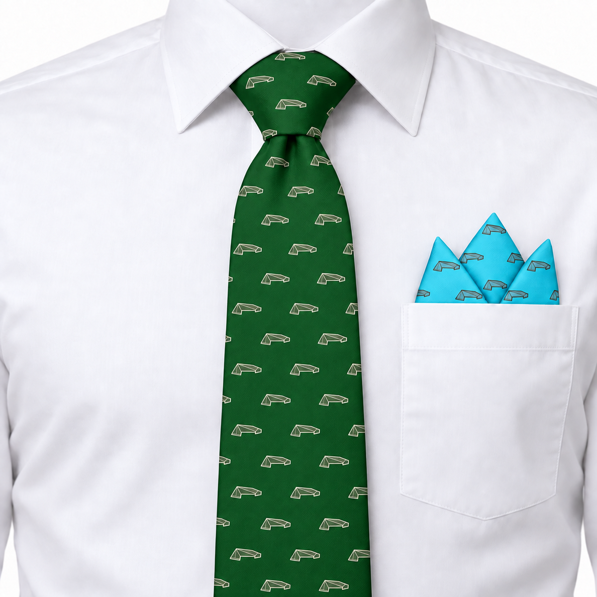 Tie and Pocket Square Combo