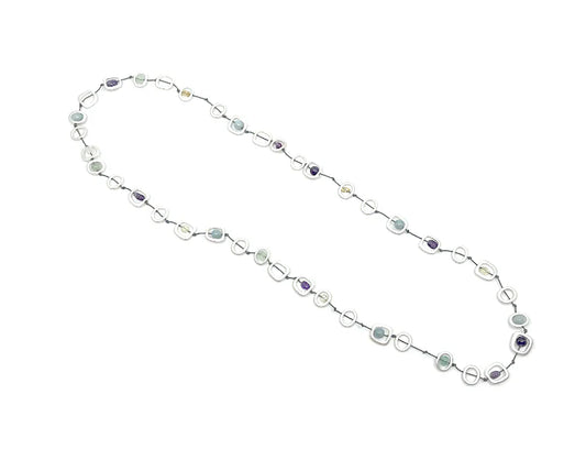 Silver Geometric Necklace
