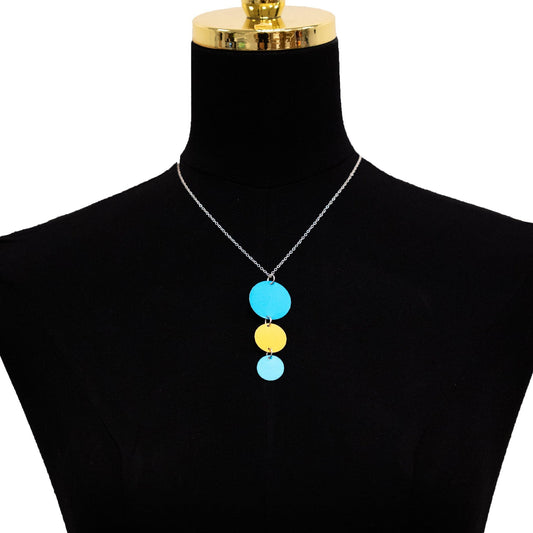 Teal and Gold Necklace