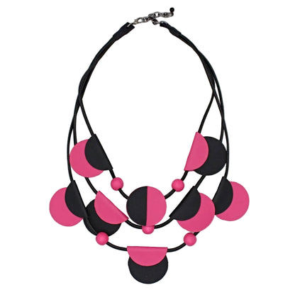 Pink Verona Leather Necklace