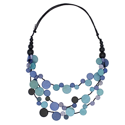 Blue Multi Strand Millie Necklace