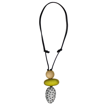 Lime Midori Polka Dot Pendant