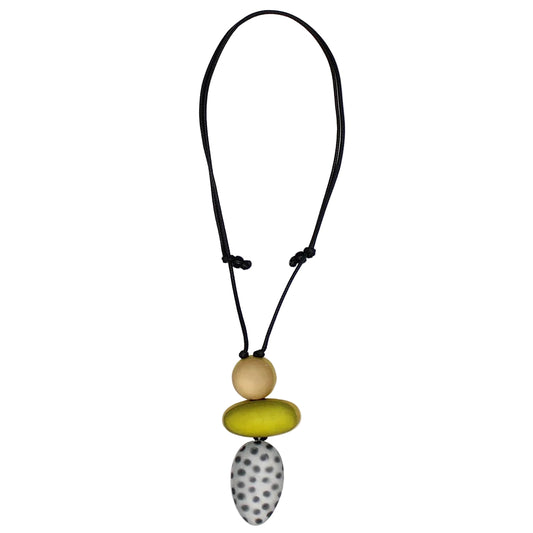 Lime Midori Polka Dot Pendant